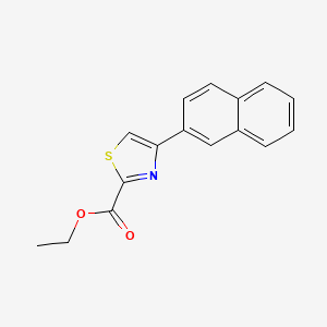 molecular formula C16H13NO2S B8298353 Ethyl 4-(2-naphthyl)-1,3-thiazole-2-carboxylate 