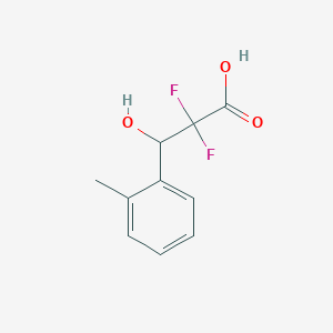 molecular formula C10H10F2O3 B8298356 (RS)-2,2-difluoro-3-hydroxy-3-(2-methylphenyl)propanoic acid CAS No. 170282-95-8