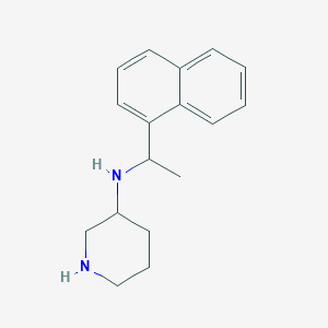 molecular formula C17H22N2 B8298400 N-(1-naphthalen-1-ylethyl)piperidin-3-amine 