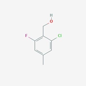 molecular formula C8H8ClFO B8298412 (2-Chloro-6-fluoro-4-methylphenyl)methanol 