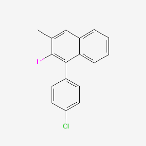 molecular formula C17H12ClI B8298458 1-(4-Chlorophenyl)-2-iodo-3-methylnaphthalene 