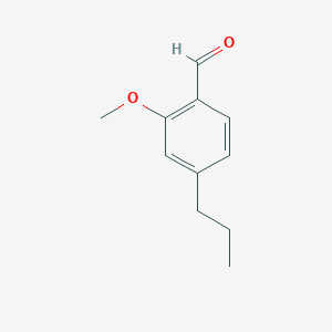 molecular formula C11H14O2 B8298480 2-Methoxy-4-propylbenzaldehyde 