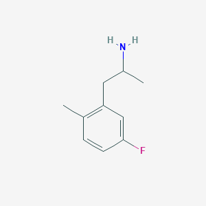 molecular formula C10H14FN B8298491 1-(5-Fluoro-2-methylphenyl)propan-2-amine 