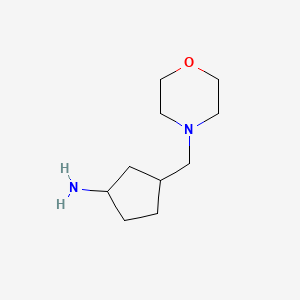 molecular formula C10H20N2O B8298517 3-(Morpholinomethyl)cyclopentanamine 