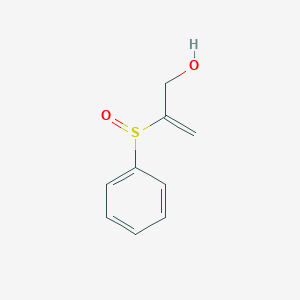 molecular formula C9H10O2S B8298556 2-(Phenylsulfinyl)-2-propenyl Alcohol 