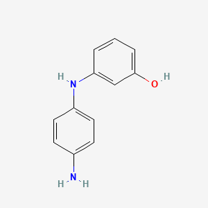 molecular formula C12H12N2O B8298559 3-(4-Aminoanilino)phenol 