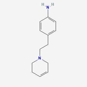 molecular formula C13H18N2 B8298564 4-[2-(3,6-dihydro-2H-pyridin-1-yl)-ethyl]-aniline 