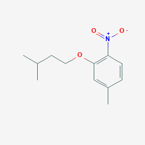 molecular formula C12H17NO3 B8298600 3-(3-Methyl-butoxy)-4-nitrotoluene 