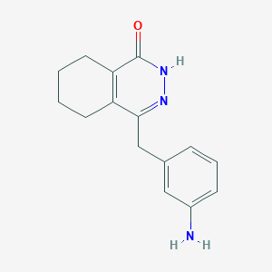 molecular formula C15H17N3O B8298644 4-(3-Aminobenzyl)-5,6,7,8-tetrahydrophthalazin-1(2h)-one 