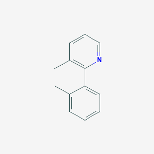 molecular formula C13H13N B8298648 3-Methyl-2-(2-methylphenyl)pyridine CAS No. 10273-92-4