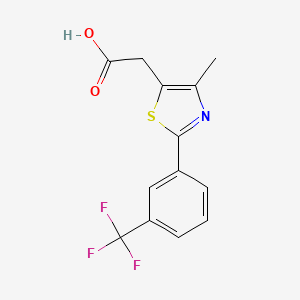 [4-Methyl-2-(3-trifluoromethyl-phenyl)-thiazol-5-yl]-acetic acid