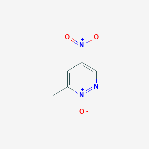 molecular formula C5H5N3O3 B8298697 6-Methyl-4-nitro-pyridazine-1-oxide CAS No. 81437-16-3