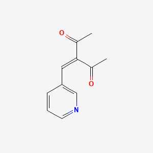 molecular formula C11H11NO2 B8298709 3-(3-Pyridylmethylene)-2,4-pentanedione 