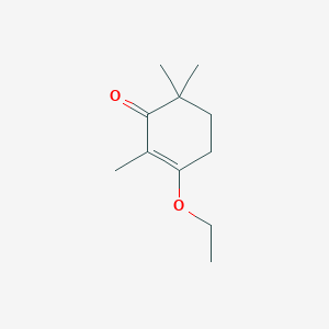 molecular formula C11H18O2 B8298719 3-Ethoxy-2,6,6-trimethyl-2-cyclohexen-1-one 