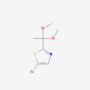 2-(1,1-Dimethoxyethyl)-5-bromothiazole