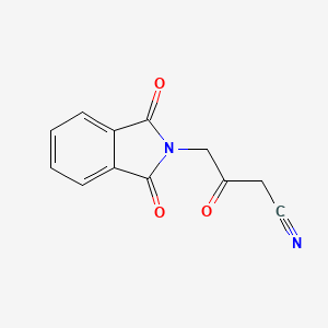 molecular formula C12H8N2O3 B8298810 3-Oxo-4-(1,3-dioxoisoindoline-2-yl)butanenitrile 