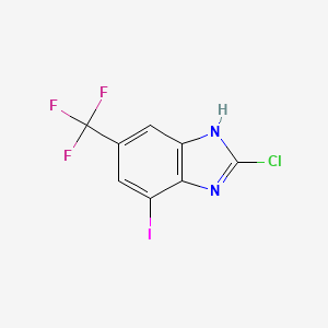 1H-Benzimidazole, 2-chloro-7-iodo-5-(trifluoromethyl)-