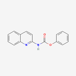 Phenyl quinolin-2-ylcarbamate