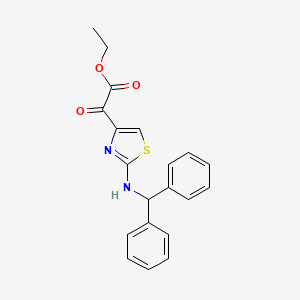 Ethyl 2-diphenylmethylaminothiazol-4-ylglyoxylate