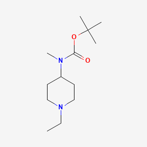 molecular formula C13H26N2O2 B8298927 (1-Ethylpiperidin-4-yl)-methylcarbamic acid tert-butyl ester 