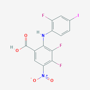 3,4-Difluoro-2-(2-fluoro-4-iodophenylamino)-5-nitrobenzoic acid