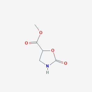 molecular formula C5H7NO4 B082990 2-氧代-1,3-恶唑烷-5-甲酸甲酯 CAS No. 15042-69-0