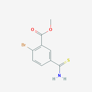2-Bromo-5-carbamothioylbenzoic acid methyl ester