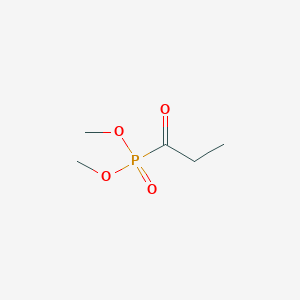 molecular formula C5H11O4P B8299021 Dimethyl (1-oxopropyl)phosphonate CAS No. 51463-65-1