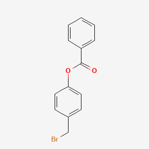 molecular formula C14H11BrO2 B8299079 4-(Bromomethyl)phenyl benzoate 