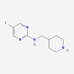5-fluoro-N-(piperidin-4-ylmethyl)pyrimidin-2-amine