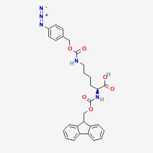 molecular formula C29H29N5O6 B8299111 Fmoc-L-Lys(4-N3-Z)-OH 