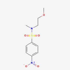 molecular formula C10H14N2O5S B8299115 N-(2-Methoxyethyl)-N-methyl-4-nitrobenzenesulphonamide 