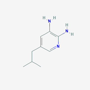 molecular formula C9H15N3 B8299147 2,3-Diamino-5-(2-methylpropyl)pyridine CAS No. 608880-89-3