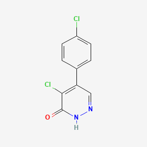 4-chloro-5-(4-chlorophenyl)-2H-pyridazin-3-one