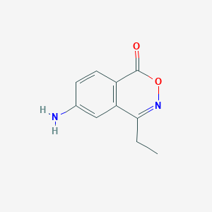 molecular formula C10H10N2O2 B8299172 6-Amino-4-ethyl-2,3-benzoxazin-1-one 