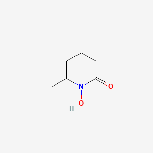 molecular formula C6H11NO2 B8299179 N-hydroxy-6-methyl-2-piperidone 