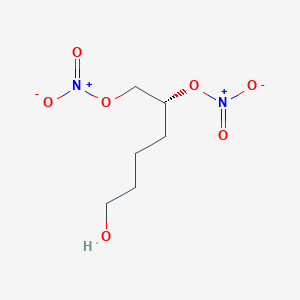 molecular formula C6H12N2O7 B8299200 (2R)-6-hydroxyhexane-1,2-diyl dinitrate 