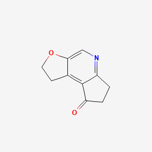 molecular formula C10H9NO2 B8299303 1,2,6,7-tetrahydro-8H-cyclopenta[b]furo[3,2-d]pyridin-8-one 