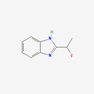 molecular formula C9H9FN2 B8299328 1-Fluoroethvlbenzimidazole 