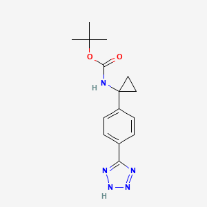 tert-butyl (1-(4-(1H-tetrazol-5-yl)phenyl)cyclopropyl)carbamate