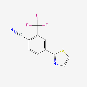 Benzonitrile, 4-(2-thiazolyl)-2-(trifluoromethyl)-