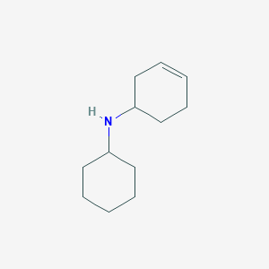 molecular formula C12H21N B8299357 Cyclohex-3-enyl-cyclohexylamine 