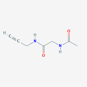 molecular formula C7H10N2O2 B8299440 2-Acetamido-N-(prop-2-ynyl)acetamide 