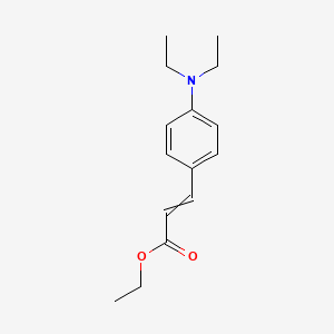 molecular formula C15H21NO2 B8299740 3-(4-Diethylaminophenyl)-2-propenic acid ethyl ester 