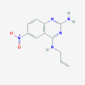 molecular formula C11H11N5O2 B8299764 4-Allylamino-2-amino-6-nitroquinazoline 