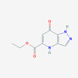 molecular formula C9H9N3O3 B8299767 Ethyl 4,7-dihydro-7-oxo-1H-pyrazolo[4,3-b]pyridine-5-carboxylate 