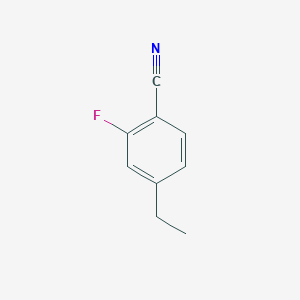 molecular formula C9H8FN B8299771 4-Ethyl-2-fluorobenzonitrile 