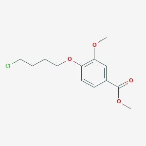 molecular formula C13H17ClO4 B8299784 Methyl 4-(4-chlorobutoxy)-3-methoxybenzoate 