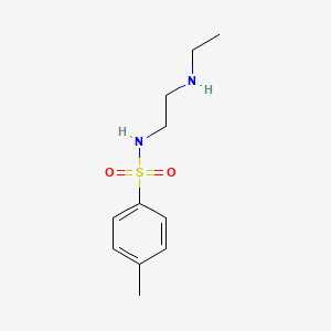 molecular formula C11H18N2O2S B8299792 N-[2-(ethylamino)ethyl]-p-toluenesulfonamide 