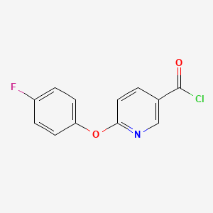 6-[(4-Fluorophenyl)oxy]-3-pyridinecarbonyl chloride